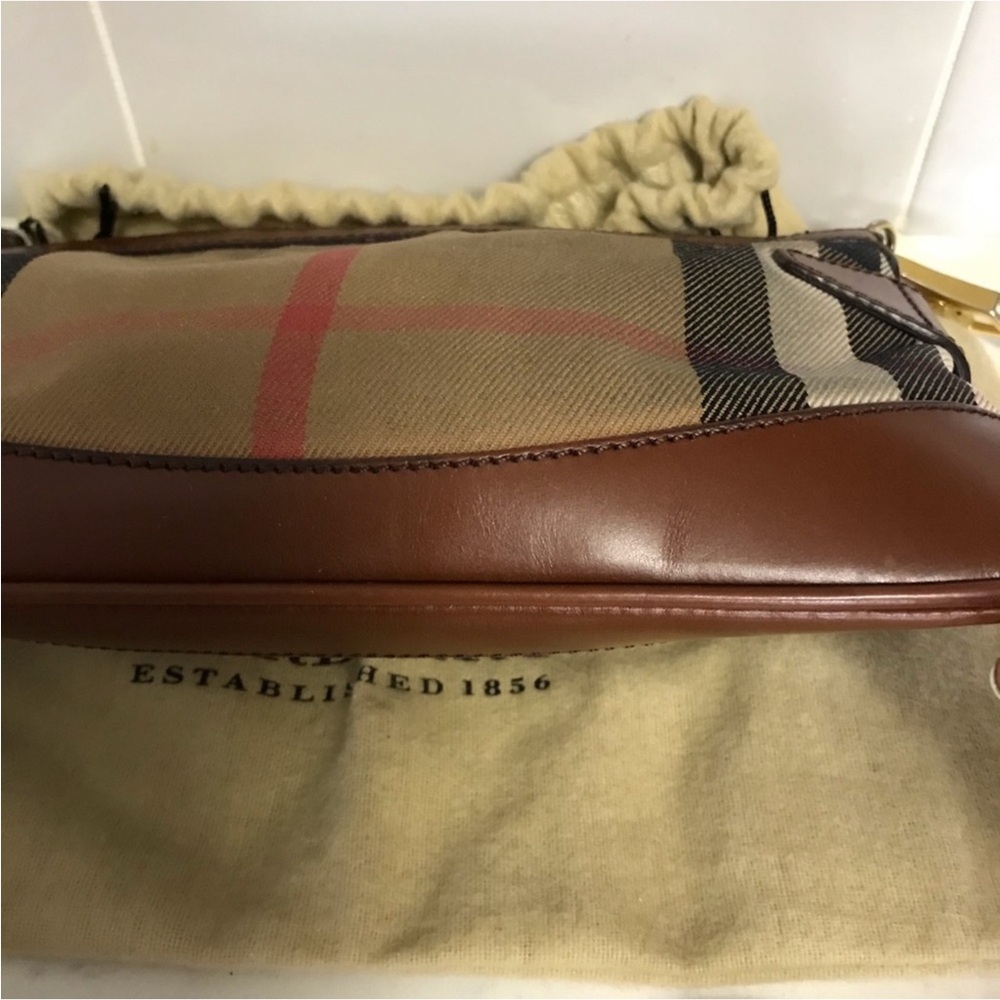 Burberry Beige and Brown Plaid Shoulder Bag - Picture 9 of 9